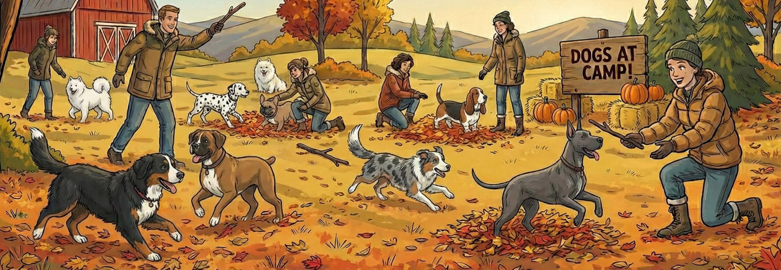 Dogs at Camp Fall Season